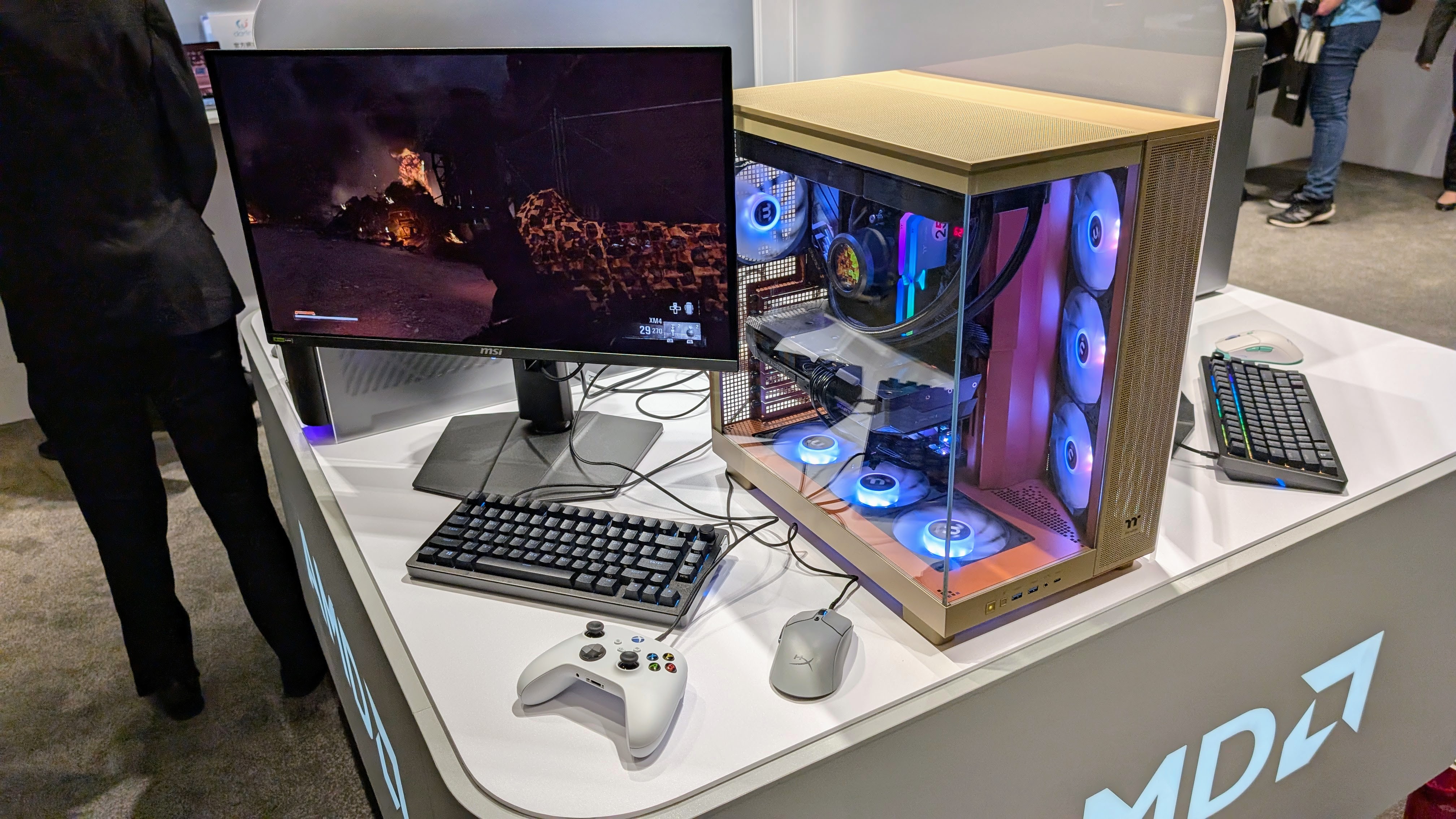 Custom AMD powered desktop gaming PC build at Computex 2025