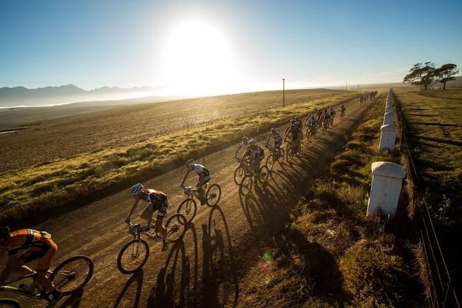 Riders during stage 5