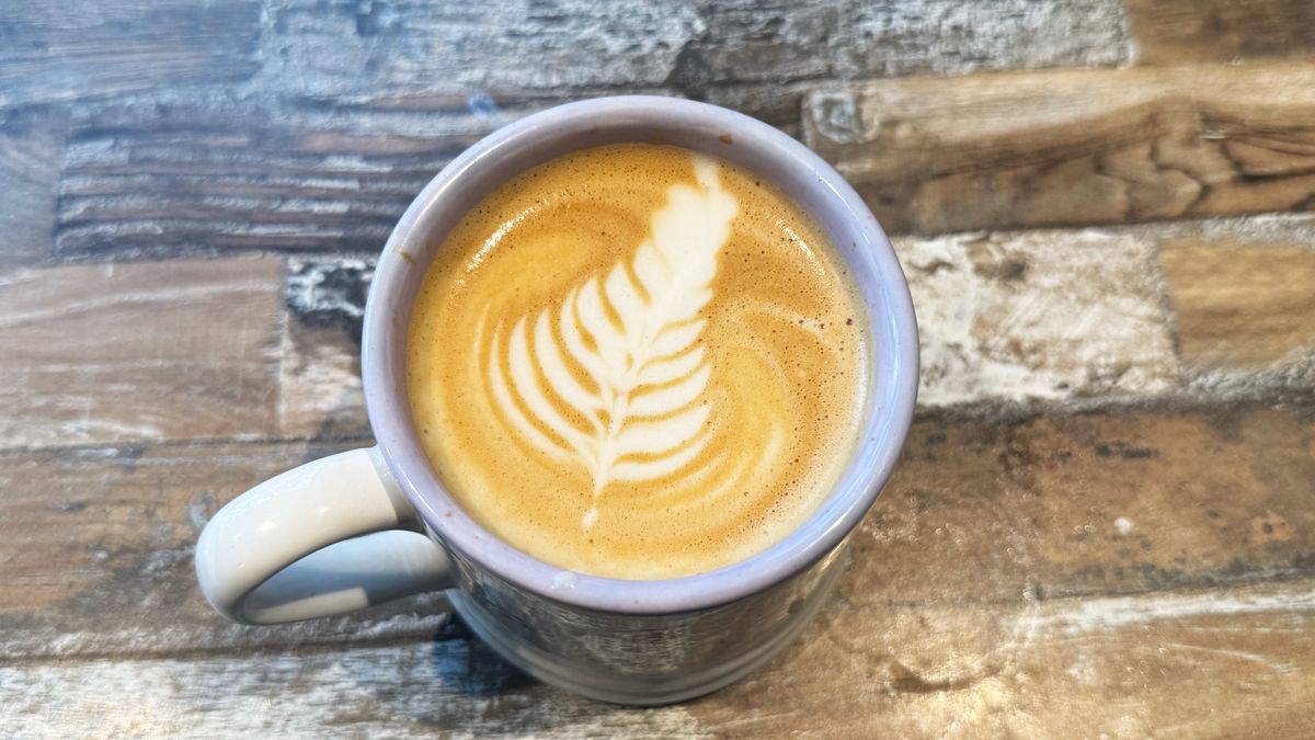 a latte made on the breville/sage oracle dual boiler