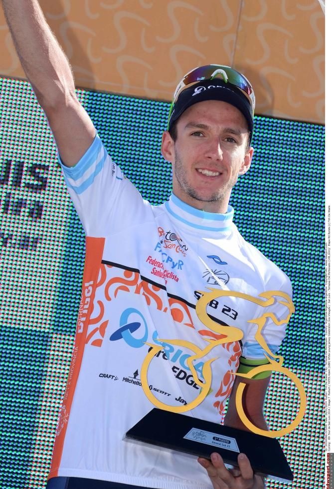 Adam Yates won the best young rider's jersey on his debut with Orica-GreenEdge