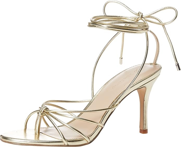 The Drop, Lace-Up Strappy Heeled Sandal