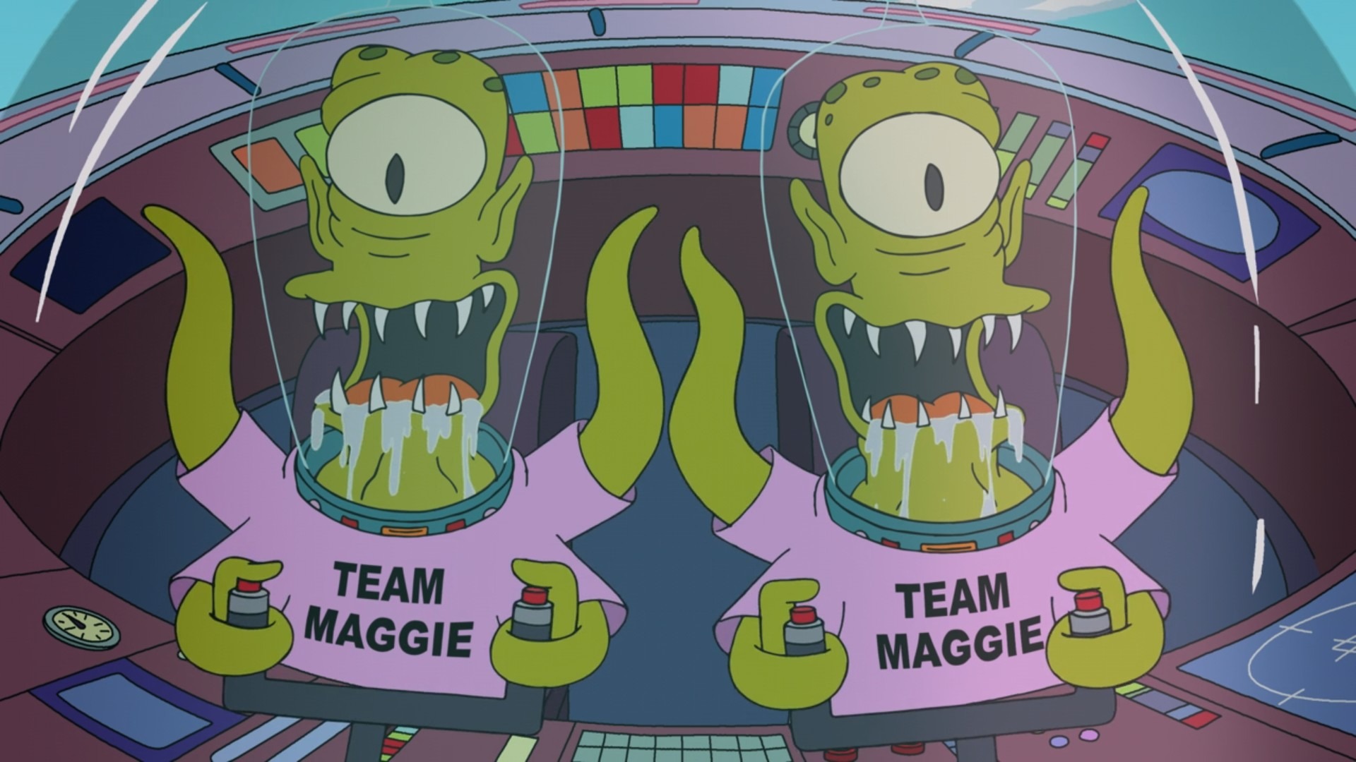 Kang and Kodos from The Simpsons