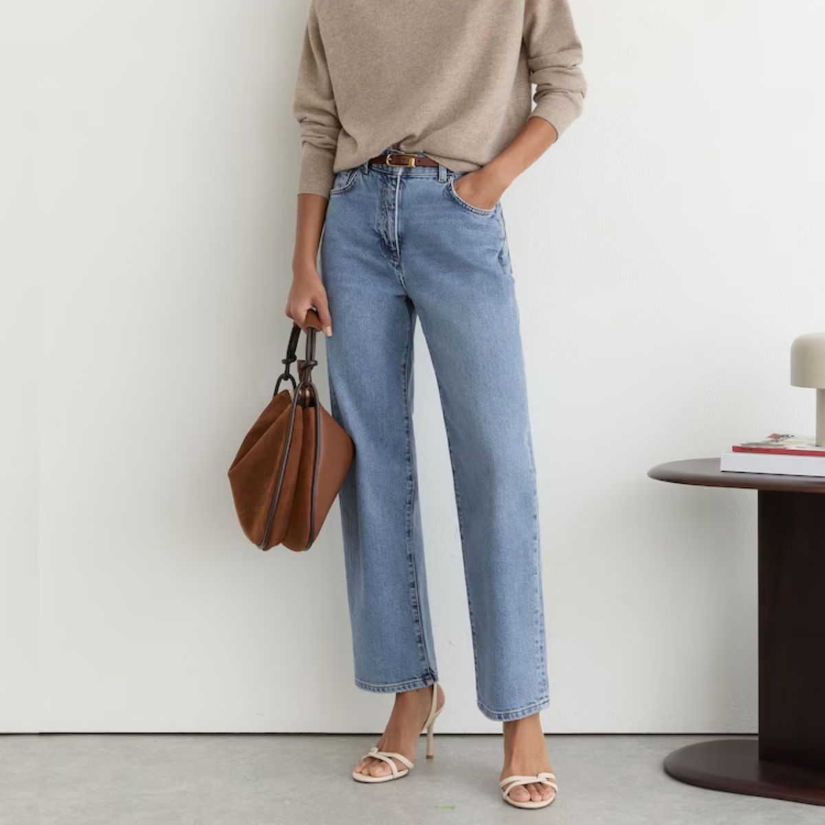 Reiss, Mid-Rise Straight-Leg Jeans