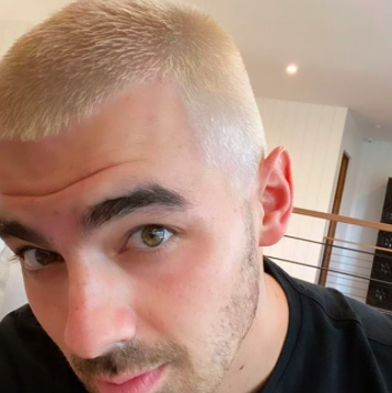 joe jonas instagram bleach blonde hair