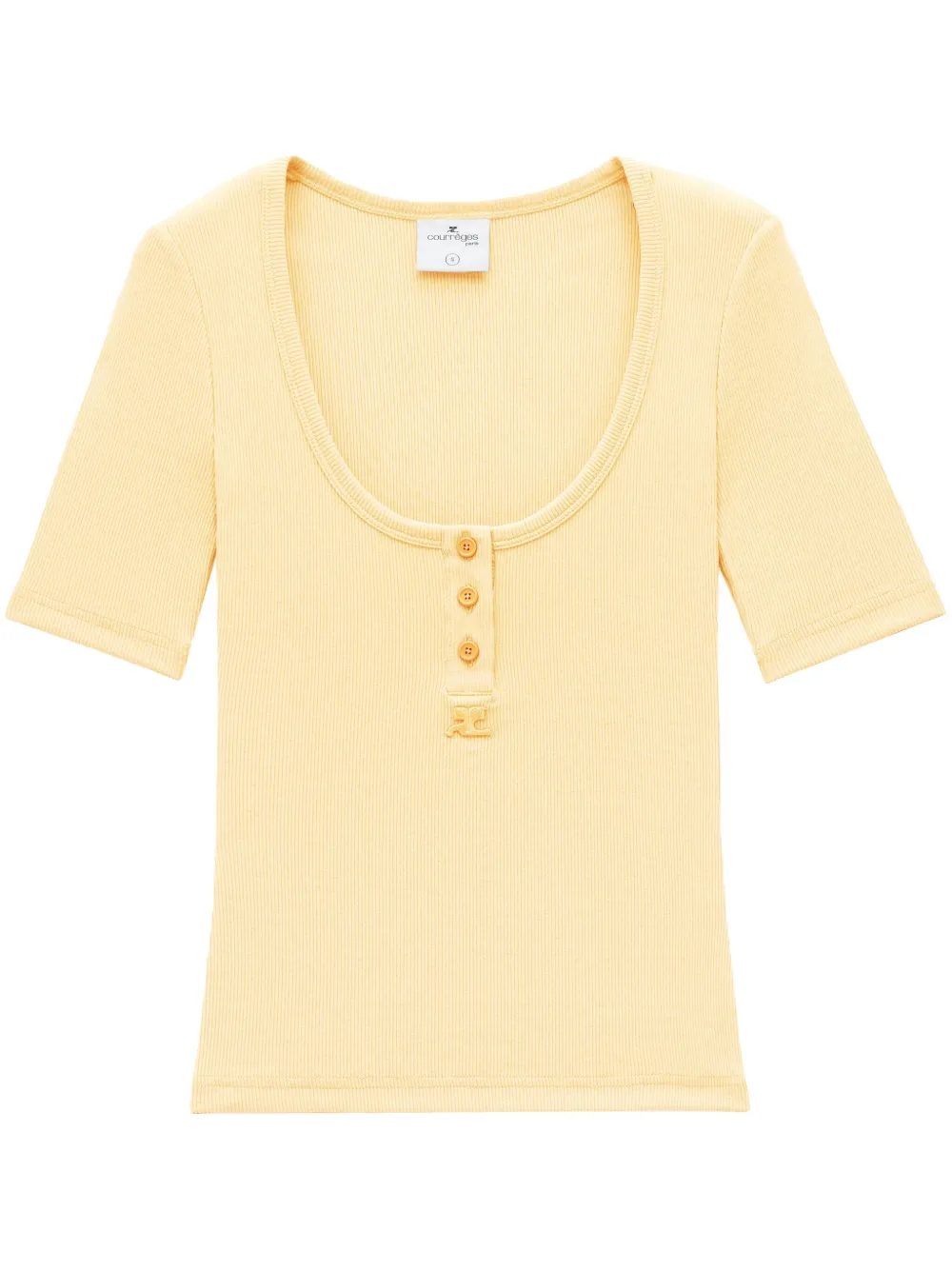Courr&amp;egrave;ges Holistic Snaps 90's T-Shirt | Xs