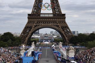 Remco Evenepoel becomes the first rider in history to win both road racing gold medals in one Olympic Games.