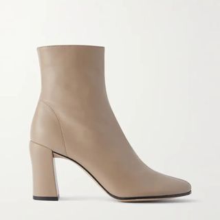 light grey block colour boots