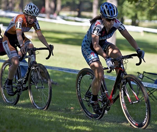 Vanderbeken and Popovic battled for second place the entire race.
