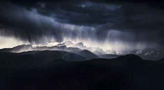 Storm above the Triglav mountain by Ales Krivec