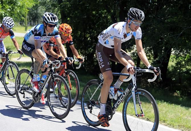 Ben Gastauer (AG2R) went on the attack in the day's early break.