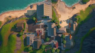 Fortnite vintage can of cat food in Craggy Cliffs locations map