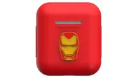 Fun AirPods cases: Marvel case with Iron Man logo