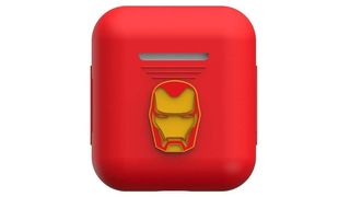 Fun AirPods cases: Marvel case with Iron Man logo
