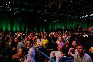 The crowd watch on at the esports world championships