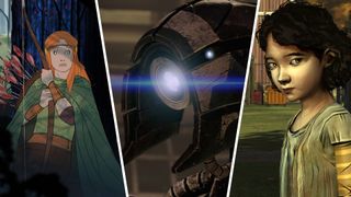 Characters from The Banner Saga, Mass Effect 2, and Telltale's The Walking Dead