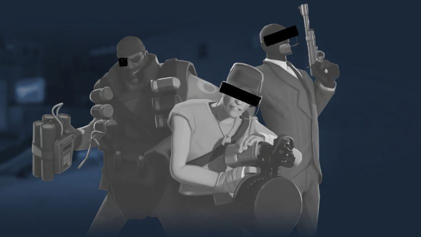 Team Fortress 2 Classic Steam page art - greyscale and redacted