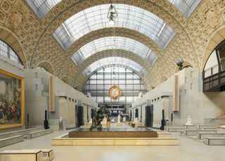 Louis Vuitton runway set at Musee D'Orsay gallery in Paris, one of the best runway sets A/W 2022