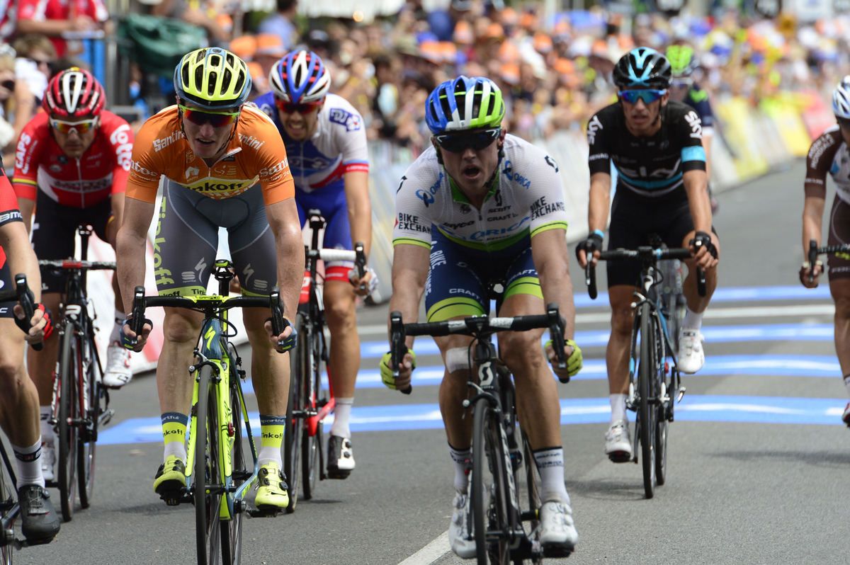Simon Gerrans moments after his stage win