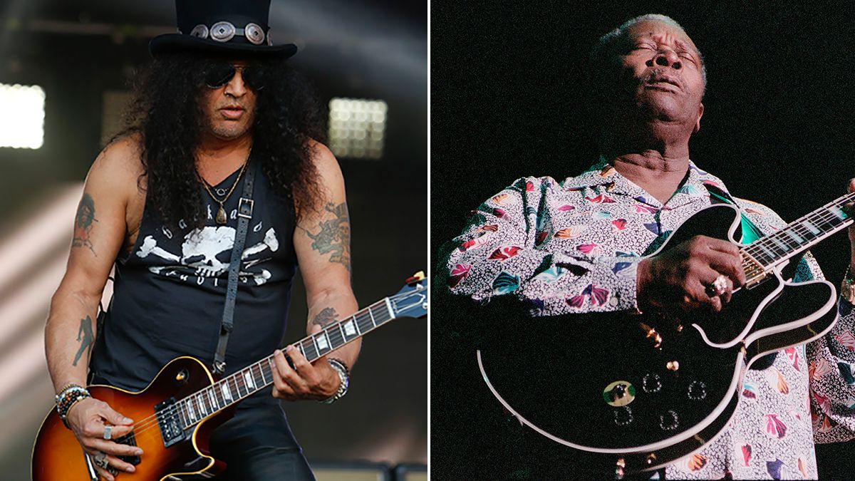 Slash and B.B. King performing live