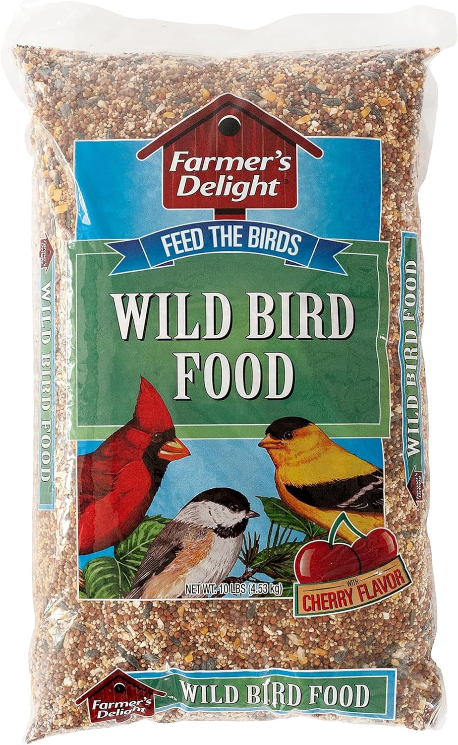 Wagner&#039;s 53002 Farmer&#039;s Delight Wild Bird Food With Cherry Flavor, 10-Pound Bag