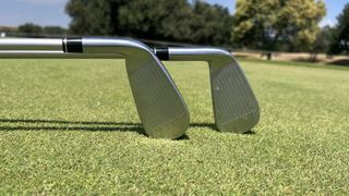 A look at the faces of the TaylorMade DHY and UDI utility irons