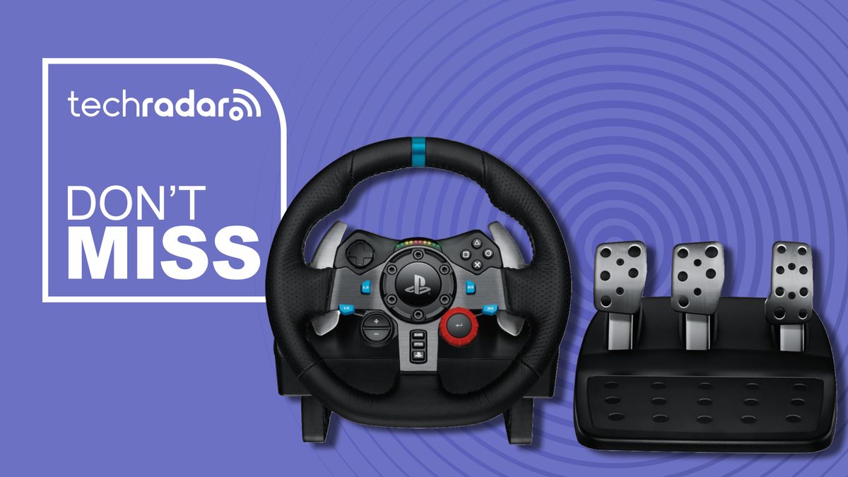 Save over £80 on the Logitech G923 racing wheel