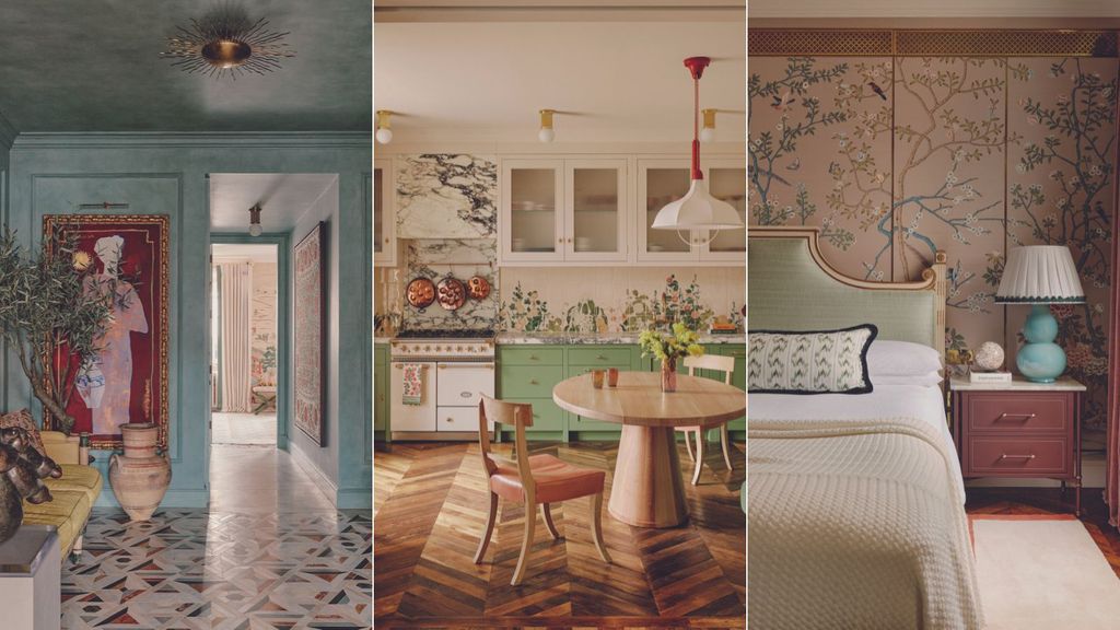 View of This small London apartment is a jewel box of color and pattern, filled ...