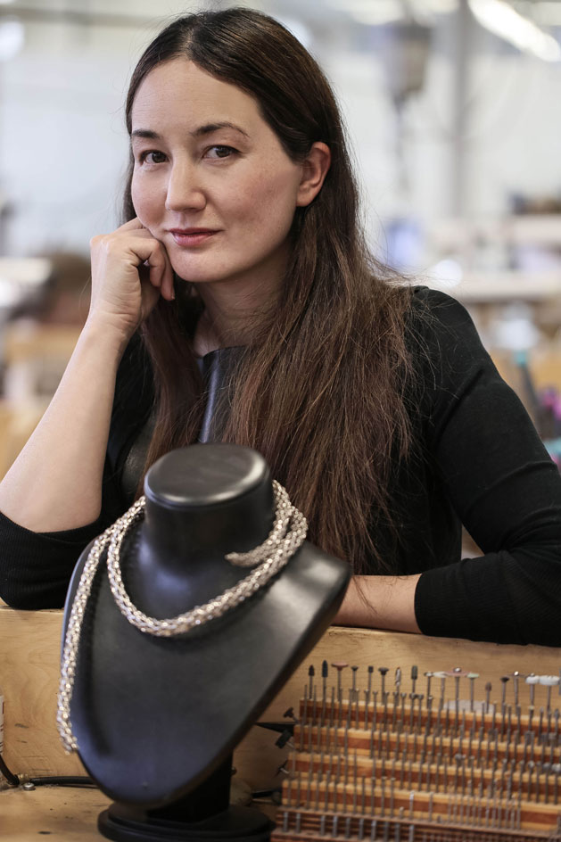 Klossowska de Rola, photographed within Chopard's workshop