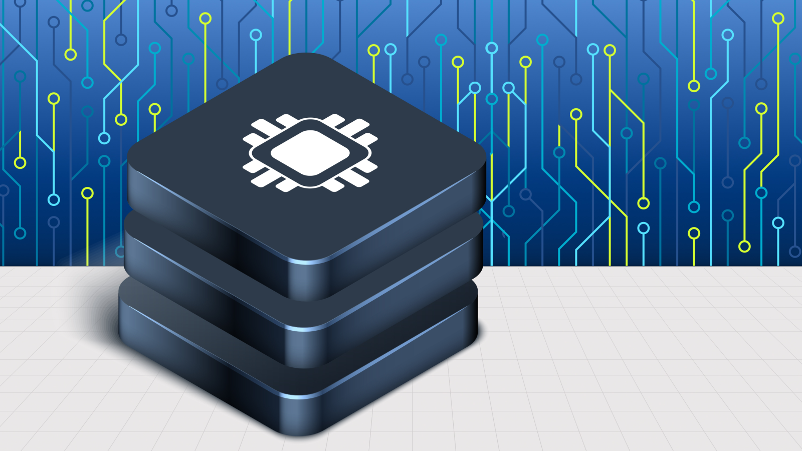 Computer illustration of the memory transistor