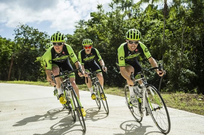 The British Virgin Islands provided varied terrain for the Cannondale-Garmin team