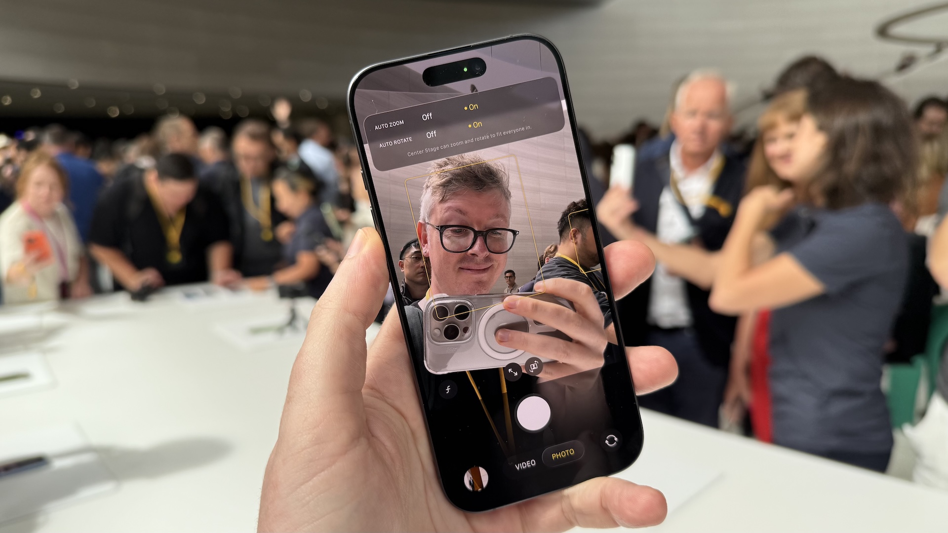Images of the product launch for iPhone 17 at Apple&#039;s HQ in Cupertino