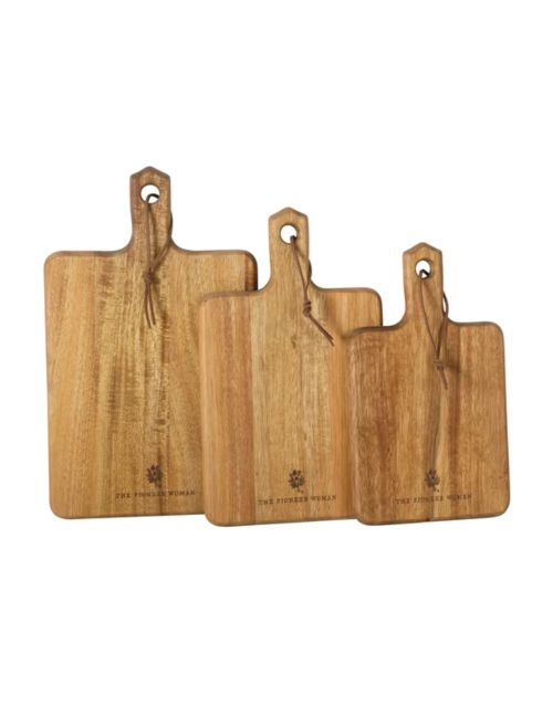 3-Piece Acacia Wood French Cutting Boards