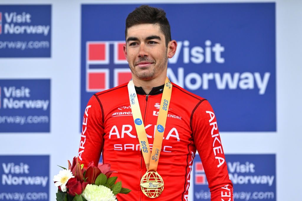 Cl&eacute;ment Champoussin (Ark&eacute;a Samsic) is the stage 4 winner