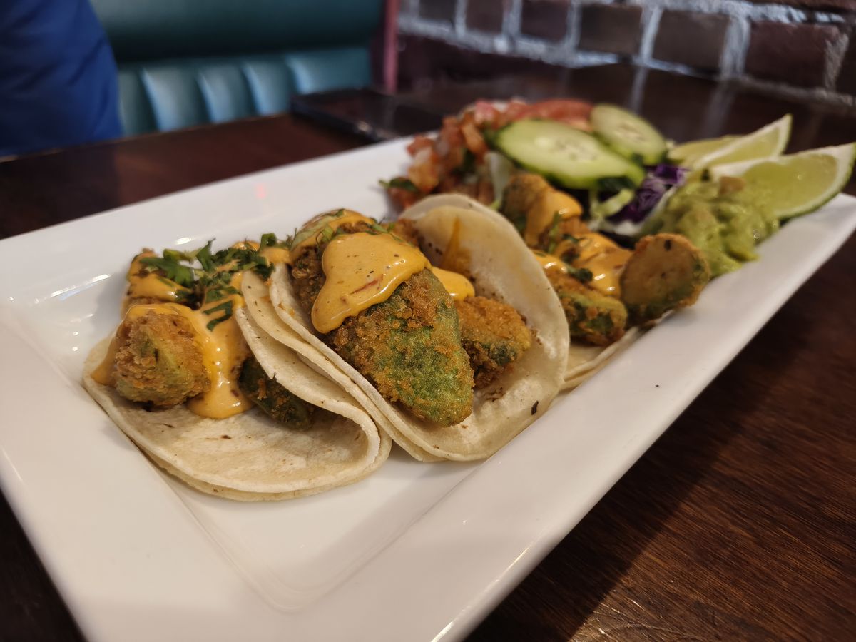 A plate of tacos