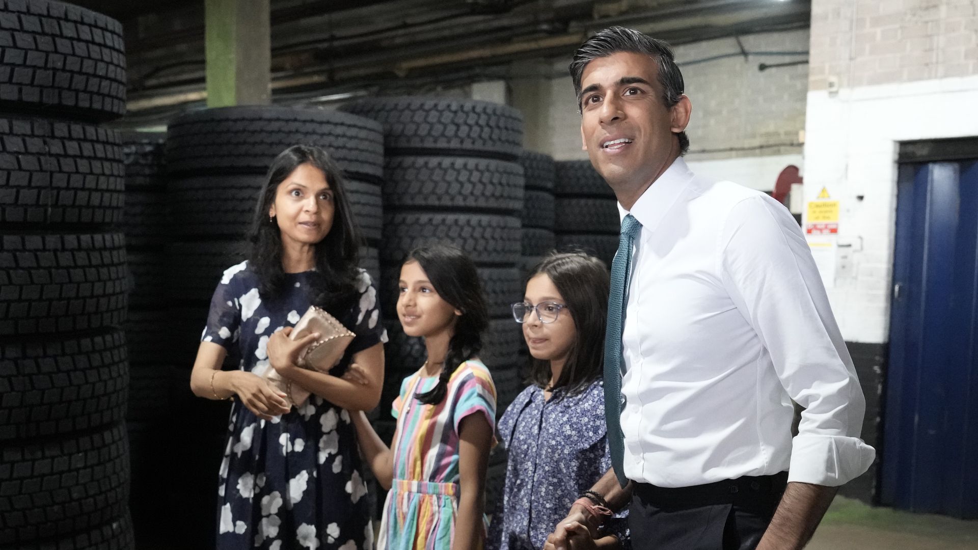 Prime Minister Rishi Sunak Campaigns In Grantham