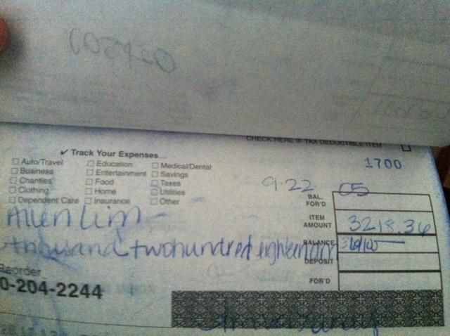 Payments between Landis and Lim
