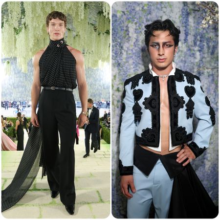 connor storrie and hudson williams on the 2026 met gala red carpet