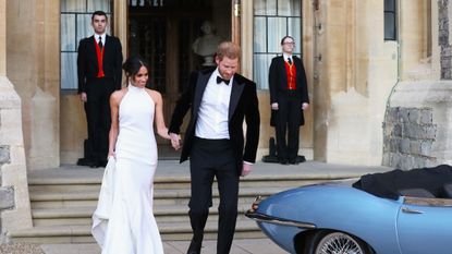 Duchess Meghan Prince Harry Stella McCartney Windsor reception royal wedding