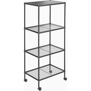 OVICAR 4-Tier Wire Storage Shelves With Wheels
