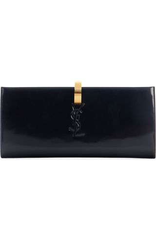 Slp Patent Leather Frame Clutch