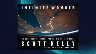 Infinite Wonder book cover on a blue planet background