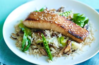 Salmon fillet recipes, Honey-glazed sesame salmon