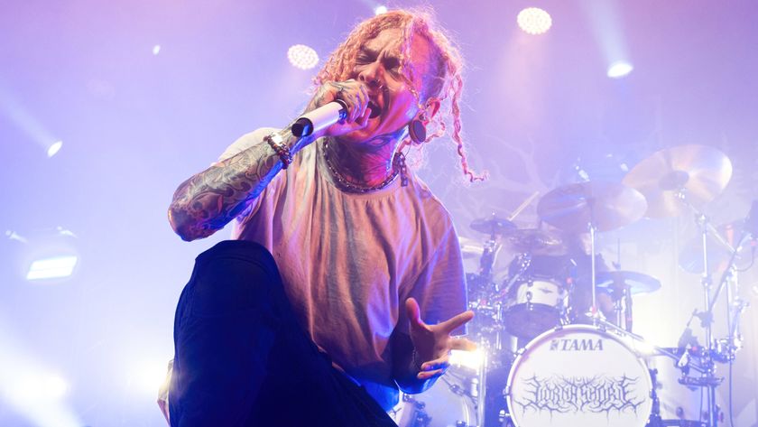 Will Ramos performing live with Lorna Shore in 2025