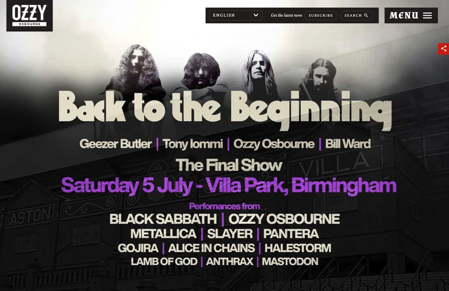 Black Sabbath Back to the Beginning