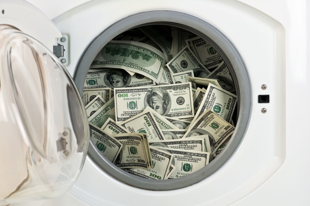 Money being laundered