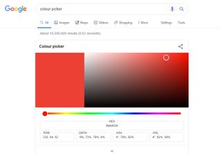 Google Easter Eggs: rgb to hex