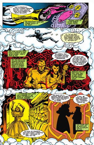 New Gods #8 (1989) page ... see, Darkseid wasn't always so bad