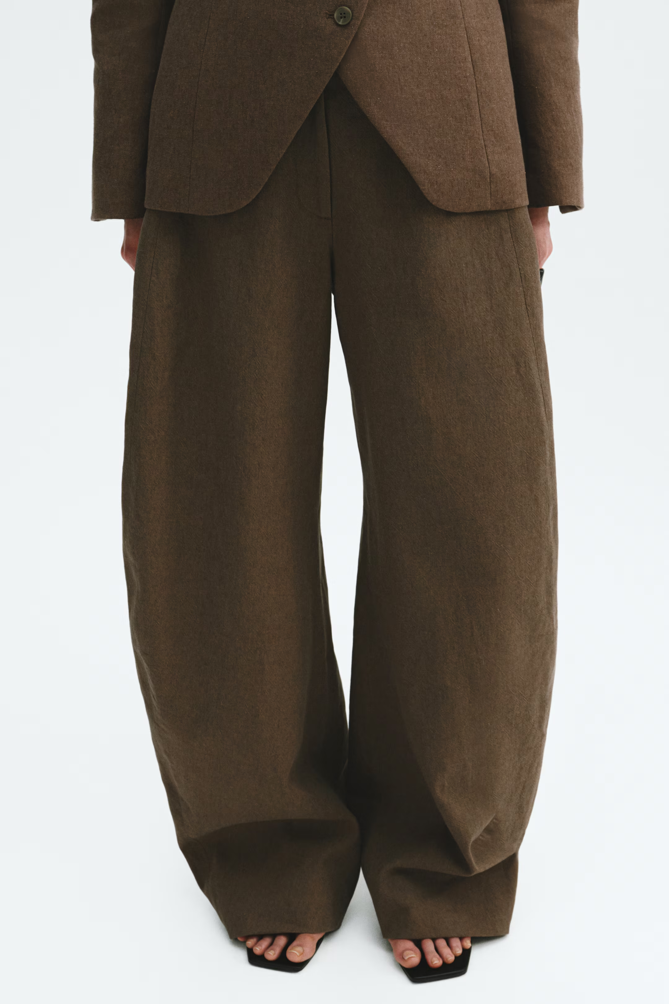 H&amp;amp;M, Linen-Blend Balloon Pants