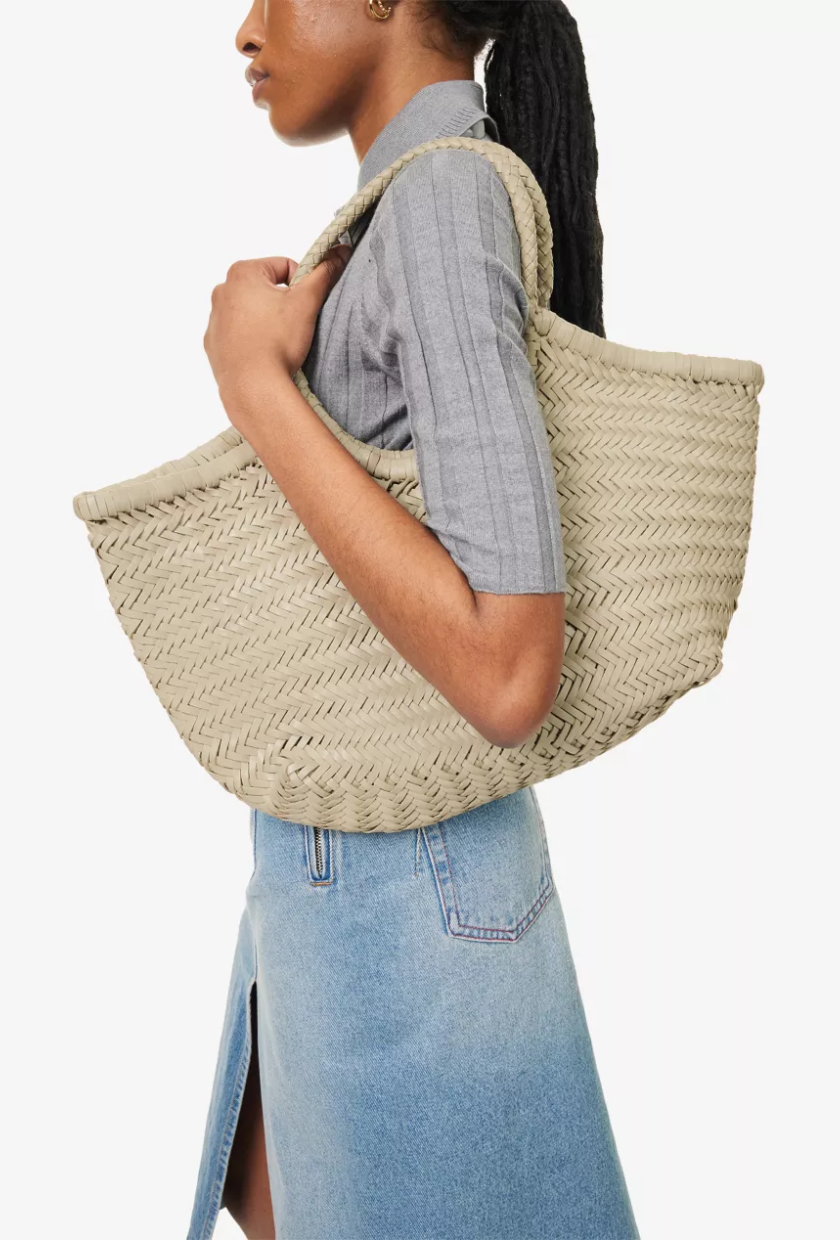 An image of the best woven leather bags.