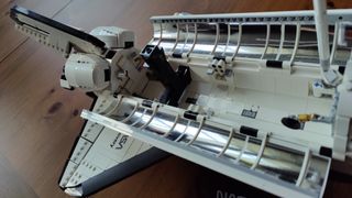 Lego NASA Space Shuttle Discovery - close up of pay load doors